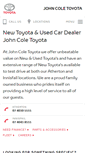 Mobile Screenshot of johncoletoyota.com.au